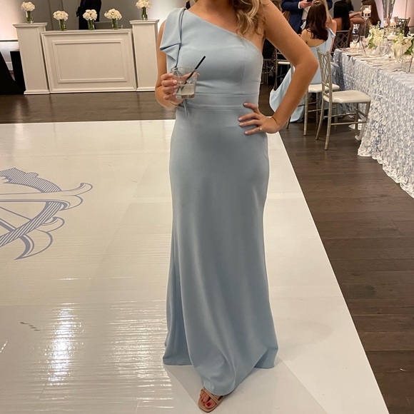 Azazie Rinna dress in Sky Blue. - Picture 4 of 4